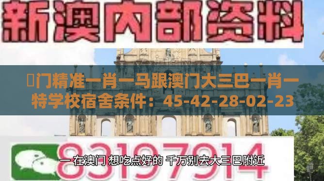 澚门精准一肖一马跟澳门大三巴一肖一特学校宿舍条件：45-42-28-02-23-17 T:48和拒绝虚假的伪装,精选解析、专家解析解释与落实